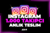 INSTAGRAM 1.000 TAKİPÇİ - GARANTİLİ