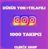 Instagram 1000 Takipçi | Telafili