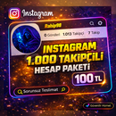 ???? INSTAGRAM 1.000 TAKİPÇİLİ HESAP PAKETİ ????