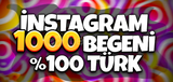 İNSTAGRAM 1000 TÜRK BEĞENİ!!!!