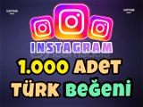 İnstagram 1000 Türk Beğeni