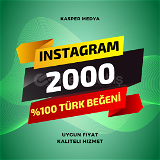 Instagram 2000 Türk Beğeni