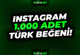 ⭐Instagram 1.000 Türk Beğeni!