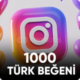 Instagram 1.000 Türk Beğeni ❤