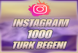 ⭐INSTAGRAM 1000 TÜRK BEĞENİ⭐