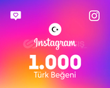 Instagram 1000 Türk Beğeni