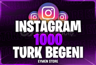 ⭐Instagram 1000 Türk Beğeni