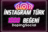 ⭐İNSTAGRAM 1000 TÜRK BEĞENİ⭐