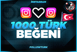 ⭐ İNSTAGRAM 1000 TÜRK Beğeni⭐