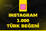 Instagram 1.000 Türk Beğeni - Keşfet Etkili