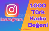 Instagram 1000 Türk Kadın Beğeni