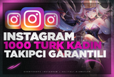 ⭐İnstagram 1000 Türk Kadın takipçi⭐