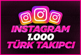 Instagram 1.000 Türk Organik Takipçi