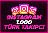 Instagram 1000 Türk Organik Takipçi