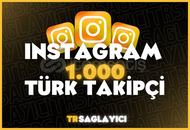 Instagram 1000 TÜRK Takipçi