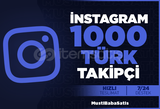 ⭐İnstagram 1000 Türk takipçi⭐