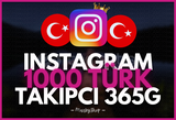 ⚡ INSTAGRAM 1000 TÜRK TAKİPÇİ | 365G GARANTİLİ⭐