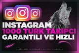 ⭐İnstagram 1000 Türk takipçi⭐