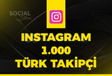 Instagram 1.000 Türk Takipçi - Garantili