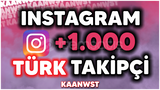 ⭐ İNSTAGRAM 1000 TÜRK TAKİPÇİ | + GARANTİ ⭐