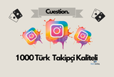 ⭐️ İNSTAGRAM 1000 TÜRK TAKİPÇİ [GARANTİLİ]⭐️