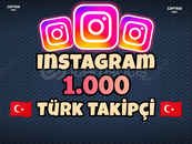 İnstagram 1000 Türk Takpçi