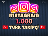 İnstagram 1000 Türk Takpçi