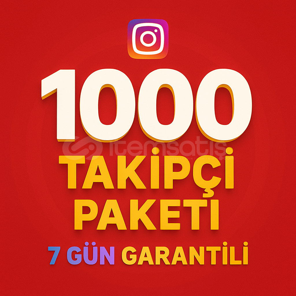 Instagram 1000 yabancı takipçi 7 gün garantili Instagram 1000 yabancı takipçi 7 gün garantili