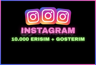 INSTAGRAM 10.000 ERISIM + GOSTERIM