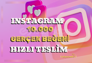 Instagram 10.000 Gerçek Beğeni