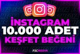 Instagram 10.000 Gerçek Beğeni - Keşfet Etkili