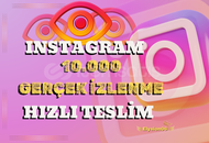 Instagram 10.000 Gerçek İzlenme