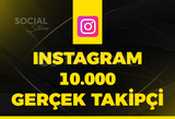 Instagram 10.000 Gerçek Takipçi - Garantili