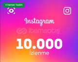 İNSTAGRAM 10.000 İZLENME ANINDA TESLİM!!!