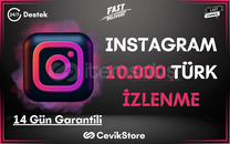 ⭐️Instagram 10.000 Türk İzlenme [Garanti]⭐️