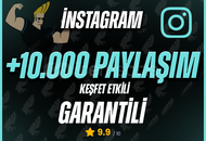 ⚡️İnstagram 10.000 Paylaşım / Sorunsuz