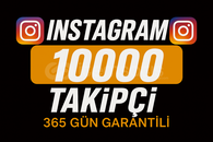 İnstagram 10000 Takipçi 365 Gün Garantili