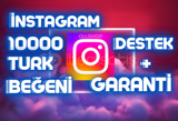 INSTAGRAM 10000 TÜRK BEĞENİ [GARANTİLİ]