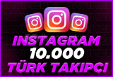 Instagram 10.000 Türk Organik Takipçi