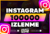 ⭐Instagram 100.000 İzlenme + Garanti