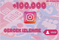 İnstagram 100.000 İzlenme | Garantili 