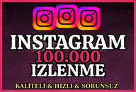 ✅ İNSTAGRAM 100000 İZLENME | HIZLI TESLIMAT