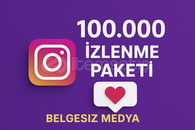 İnstagram 100.000 izlenme paketi Hızlı teslimat