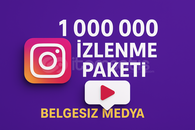 İnstagram 1.000.000 izlenme paketi Hızlı teslim