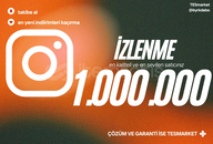 ⚡İNSTAGRAM | 1.000.000 İZLENME UCUZ