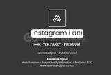 İnstagram - 100K - Tek Paket Premium 