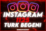 [Instagram] 1.125 Türk Beğeni (Hızlı)