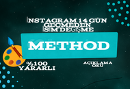 İnstagram 14 gün geçmeden isim değişme Method