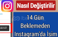  İnstagram 14 Gün Geçmeden İsim Değiştirme