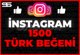 İNSTAGRAM 1500 TÜRK BEĞENİ | GARANTİ